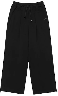 Ames Worldwide Basic Black Sweatpants with Small Logo AM2FFUPA10ABK 3