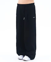 Order Ames Worldwide Basic Black Sweatpants with Small Logo AM2FFUPA10ABK
