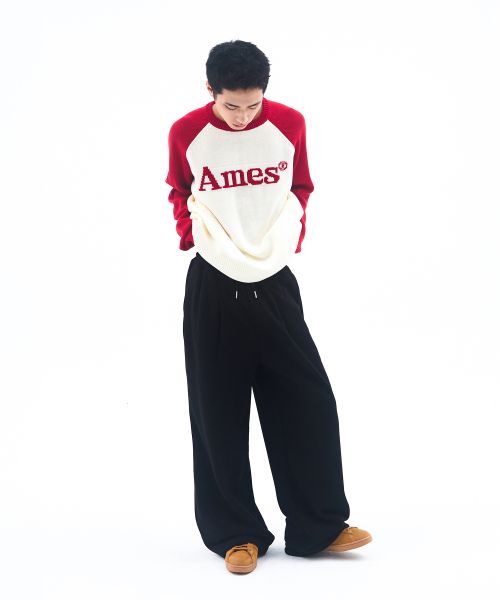 Cheap Ames Worldwide Basic Black Sweatpants with Small Logo AM2FFUPA10ABK