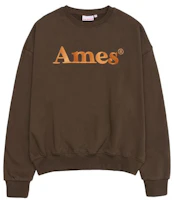 Order Ames Worldwide Basic Logo Brown Sweatshirt AM2EFUM450ABR