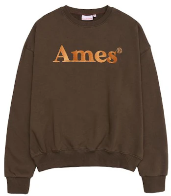 Ames Worldwide Basic Logo Brown Sweatshirt AM2EFUM450ABR Order Ames Worldwide Basic Logo Brown Sweatshirt AM2EFUM450ABR