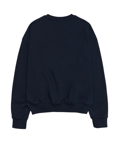 Order Ames Worldwide Basic Logo Sweatshirt Navy Blue AM2EFUM450ANV