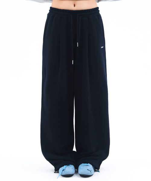 Ames Worldwide Basic Small Logo Sweatpants Navy AM2FFUPA10ANV