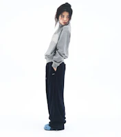 Details for Ames Worldwide Basic Small Logo Sweatpants Navy AM2FFUPA10ANV