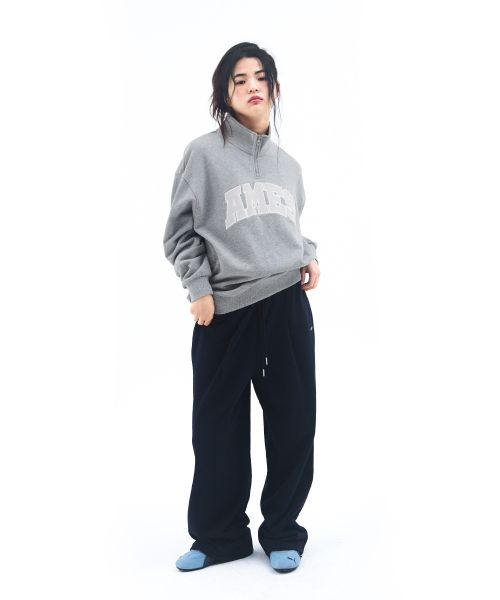 Sizing Ames Worldwide Basic Small Logo Sweatpants Navy AM2FFUPA10ANV
