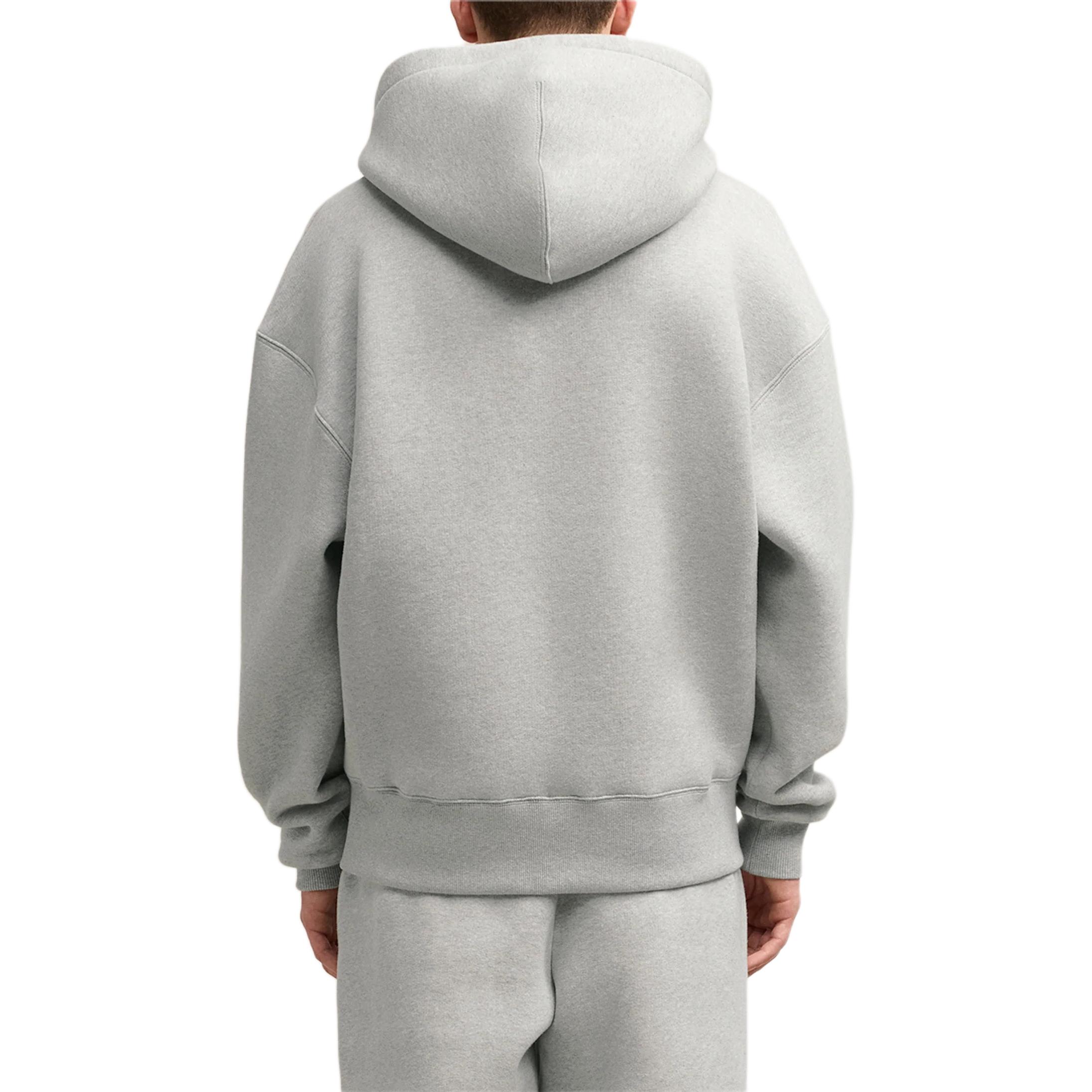 AMI PARIS 3D Heart Loose Fit Hoodie Unisex Grey Sweater USW4277490-951 圖 4