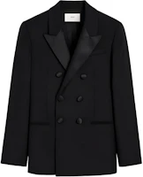 AMI Paris Black Double-Breasted Long-Sleeve Blazer HBV417WV0026-BLACK AMI Paris Black Double-Breasted Long-Sleeve Blazer HBV417WV0026-BLACK