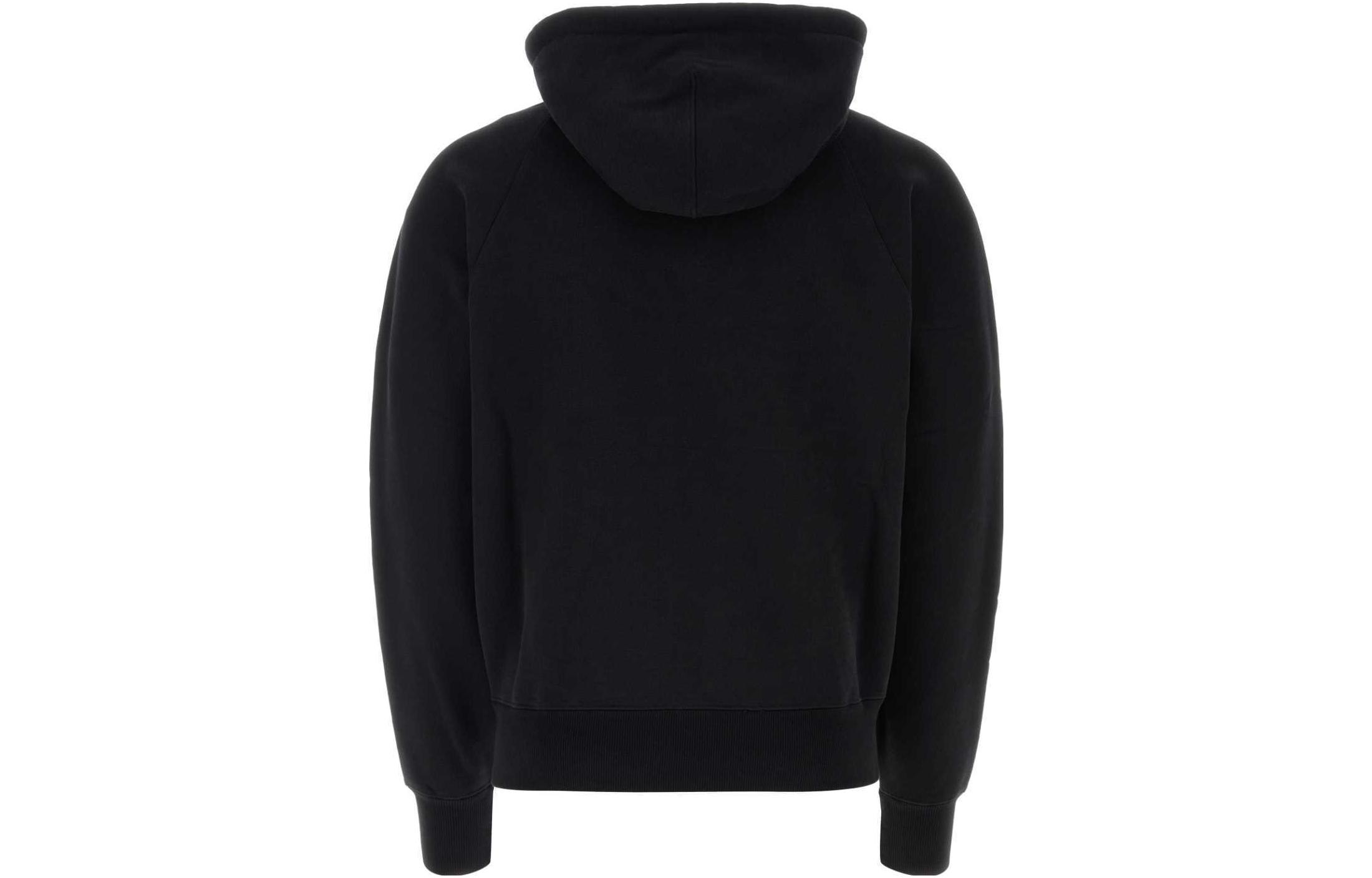 AMI Paris  Black Embroidered Sweatshirt Solid Color USW205747-001 圖 3