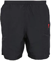 Order AMI PARIS Bañador Negro de Cintura Media con Logo Bordado HBW003PA0004-001