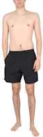 Purchase AMI PARIS Bañador Negro de Cintura Media con Logo Bordado HBW003PA0004-001