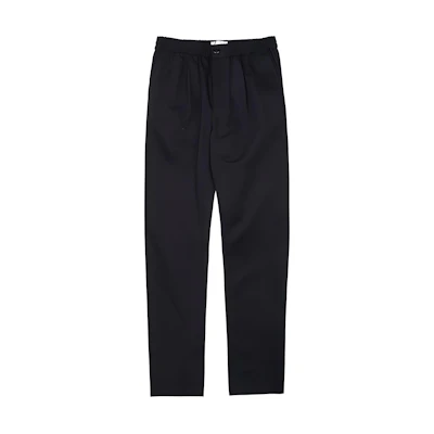 AMI Paris Black Tapered Fit Solid Zip Casual Pants. HTR206C00020-001