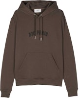 AMI PARIS Brown Logo Embroidered Oversized Fit Hoodie. USW247730-BROWN AMI PARIS Brown Logo Embroidered Oversized Fit Hoodie. USW247730-BROWN