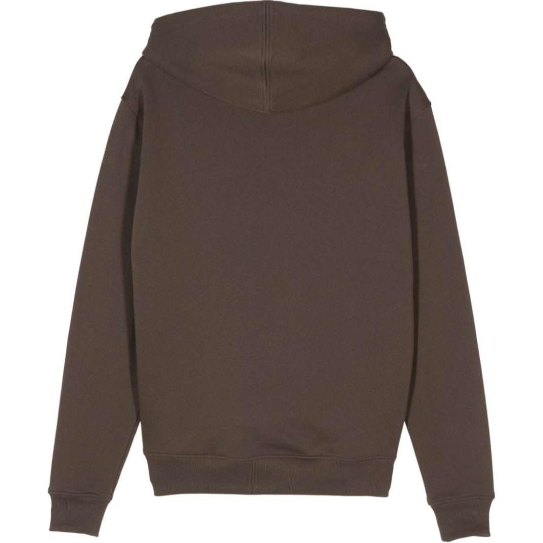 Lookbook AMI PARIS 棕色刺繡標誌寬鬆版連帽衫 USW247730-BROWN