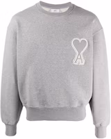 Order AMI Paris Classic Heart Logo Sweatshirt Grey Color. A20HJ037747-055
