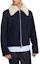 Purchase AMI PARIS 拼色羊毛拉鍊飛行夾克 - 藍色 HJK060WV0049-4011