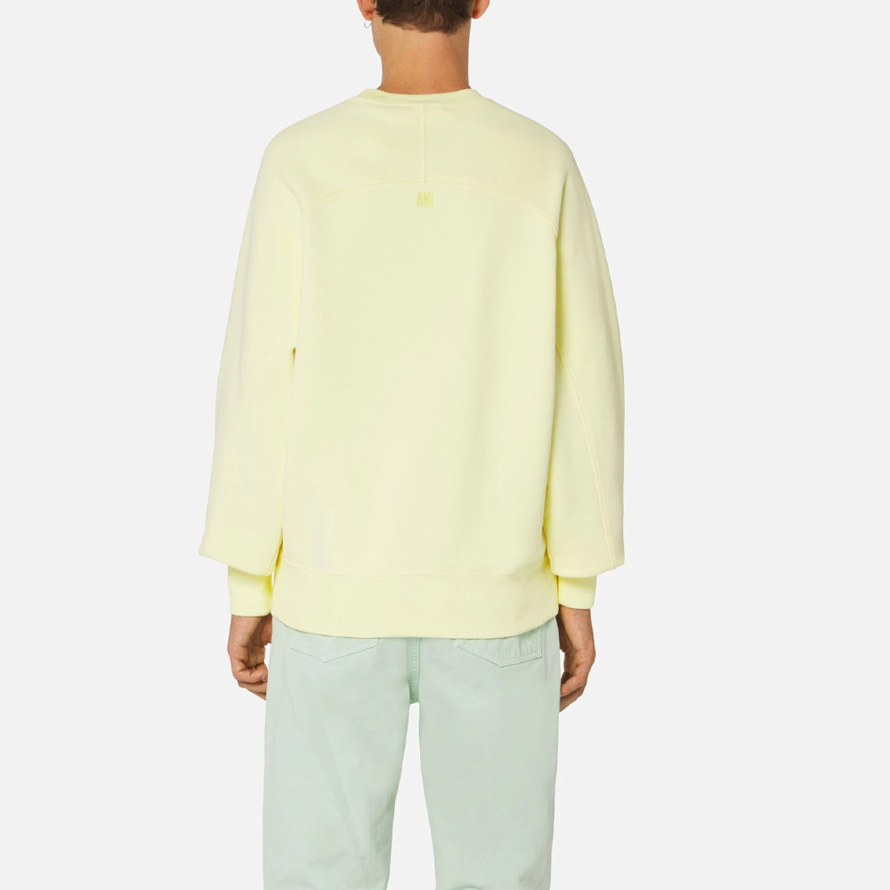 AMI Paris  Crewneck Sweatshirt Heart Logo Embroidered Pullover Long Sleeve USW002747-703 圖 5