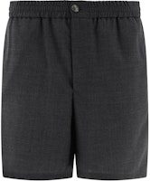 AMI Paris Gray Mid-Rise Casual Zip Fly Shorts HSO303WV0043-055 AMI Paris Gray Mid-Rise Casual Zip Fly Shorts HSO303WV0043-055