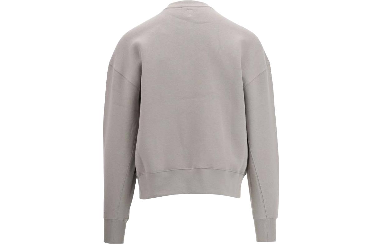 AMI PARIS  Grey Crewneck Pullover Sweatshirt USW017740088 圖 3