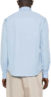 AMI PARIS Camisa Azul Claro Manga Larga con Logo Bordado. USH150CO0063-484 Shop AMI PARIS Camisa Azul Claro Manga Larga con Logo Bordado. USH150CO0063-484