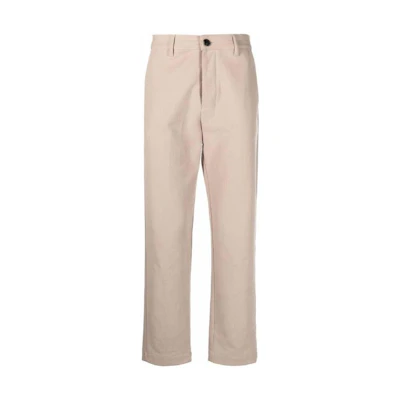 AMI Paris Light Khaki Button Casual Pants HTR005221-250