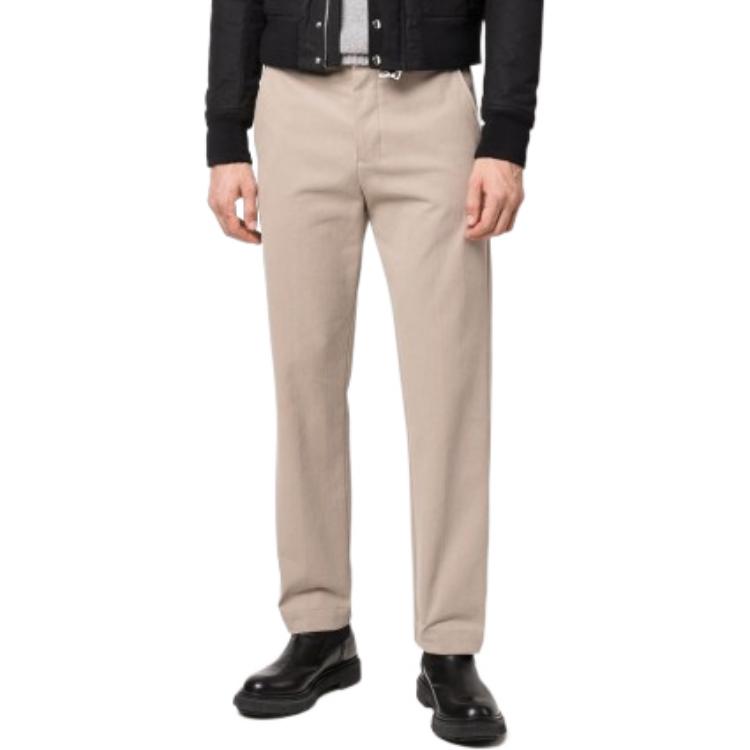 Lookbook 아미 파리 라이트 카키 버튼 캐주얼 팬츠 HTR005221-250