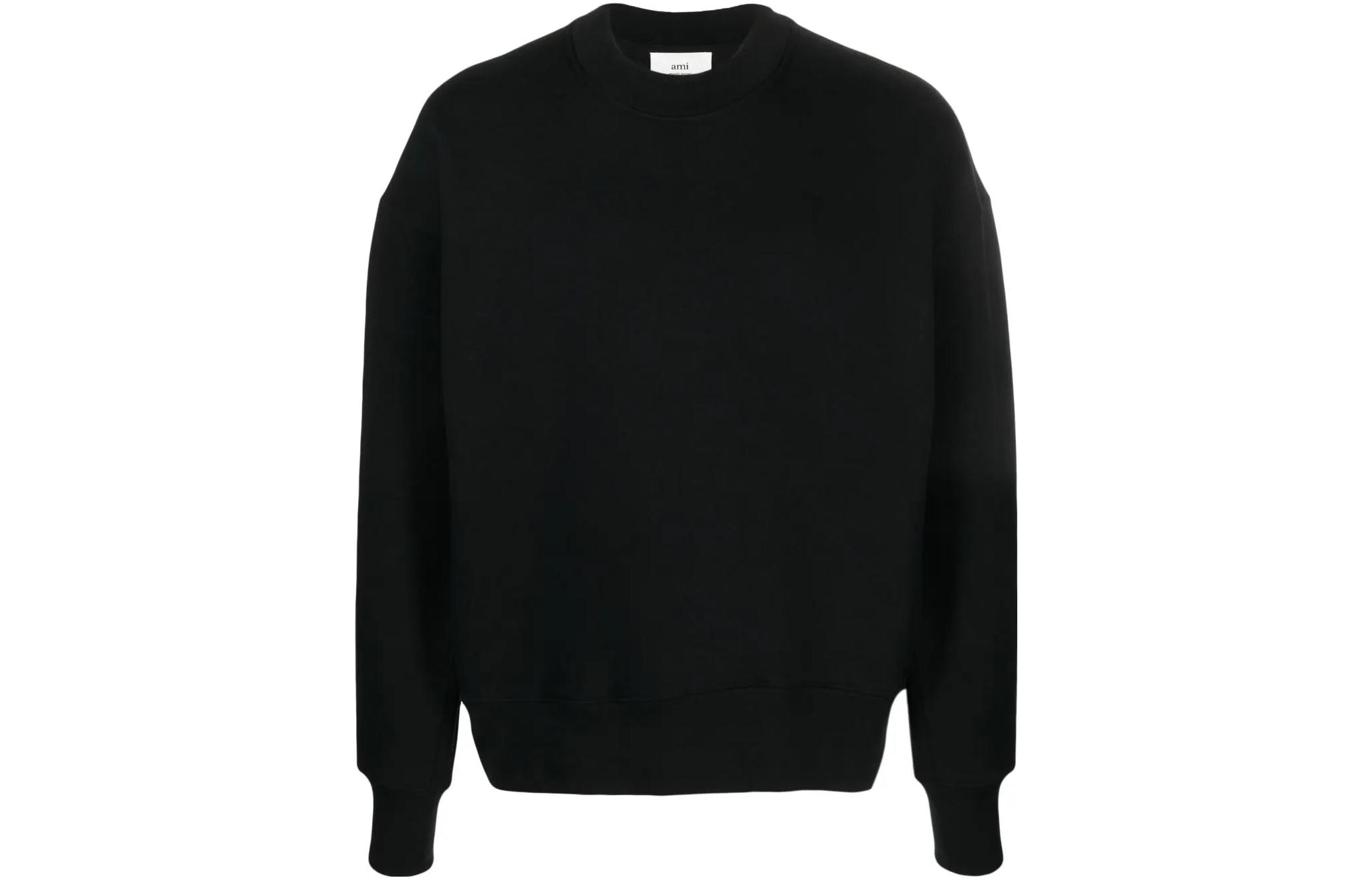 AMI PARIS  Logo Embroidered Patch Long-Sleeve Sweatshirt USW017740 圖 2