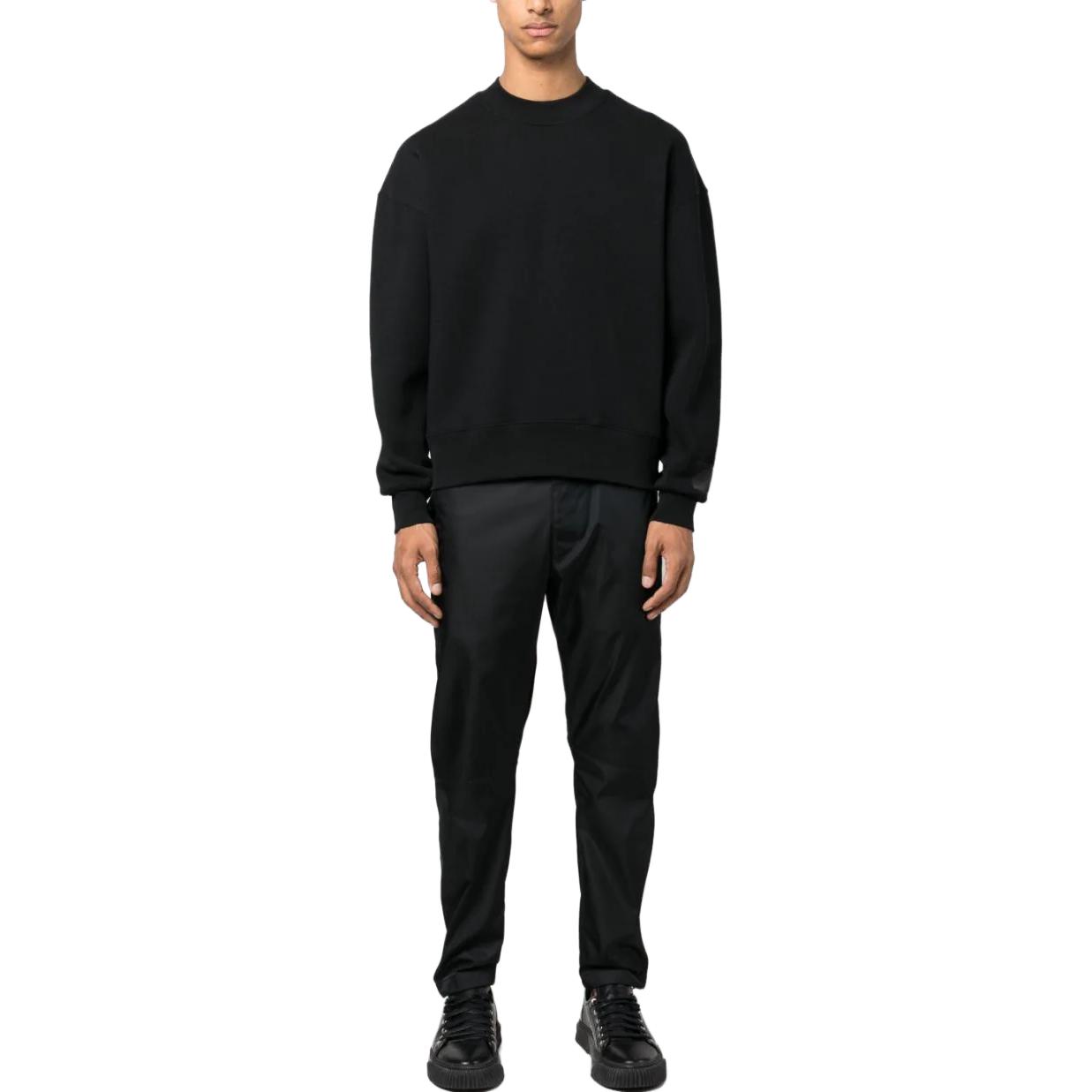 AMI PARIS  Logo Embroidered Patch Long-Sleeve Sweatshirt USW017740 圖 3