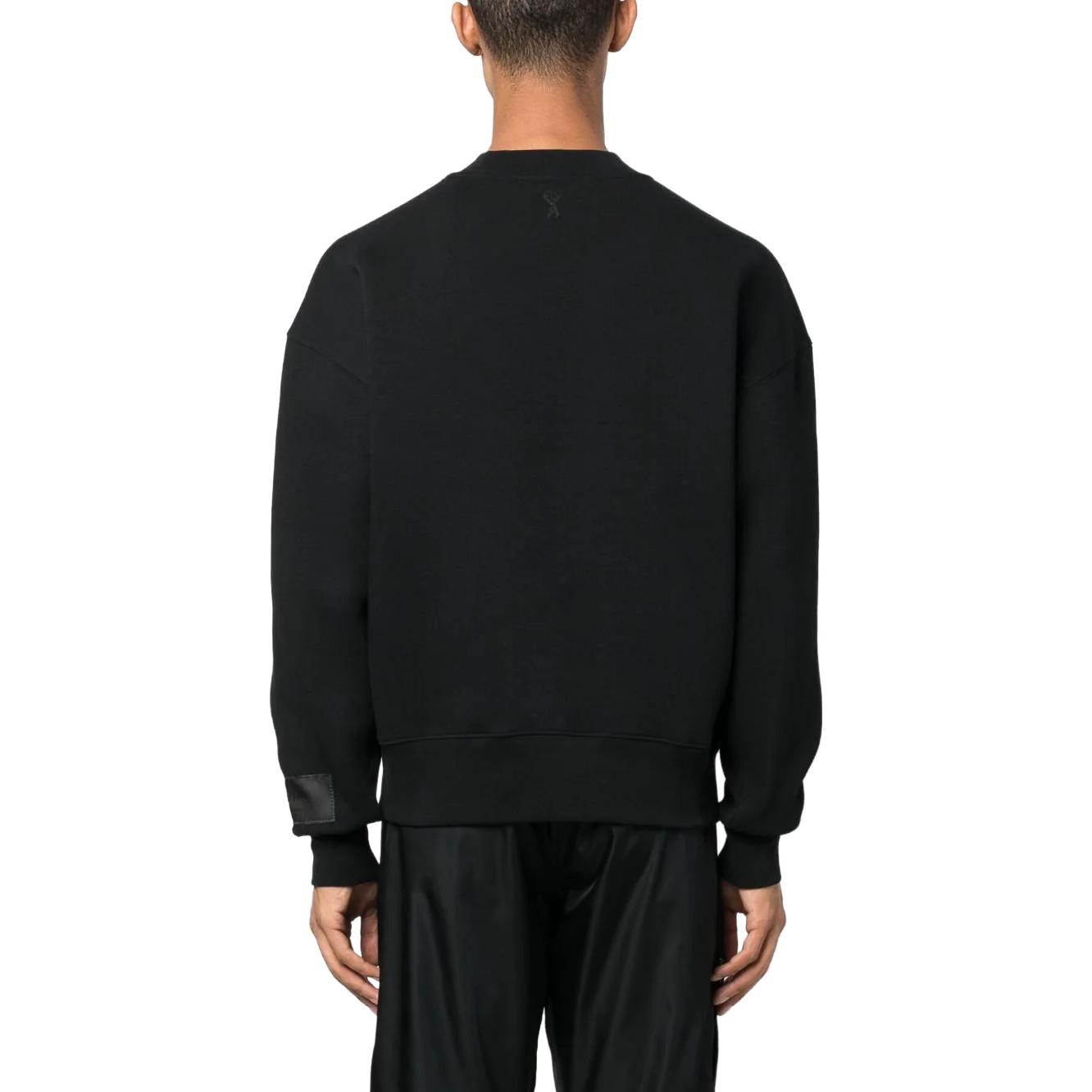 AMI PARIS  Logo Embroidered Patch Long-Sleeve Sweatshirt USW017740 圖 4