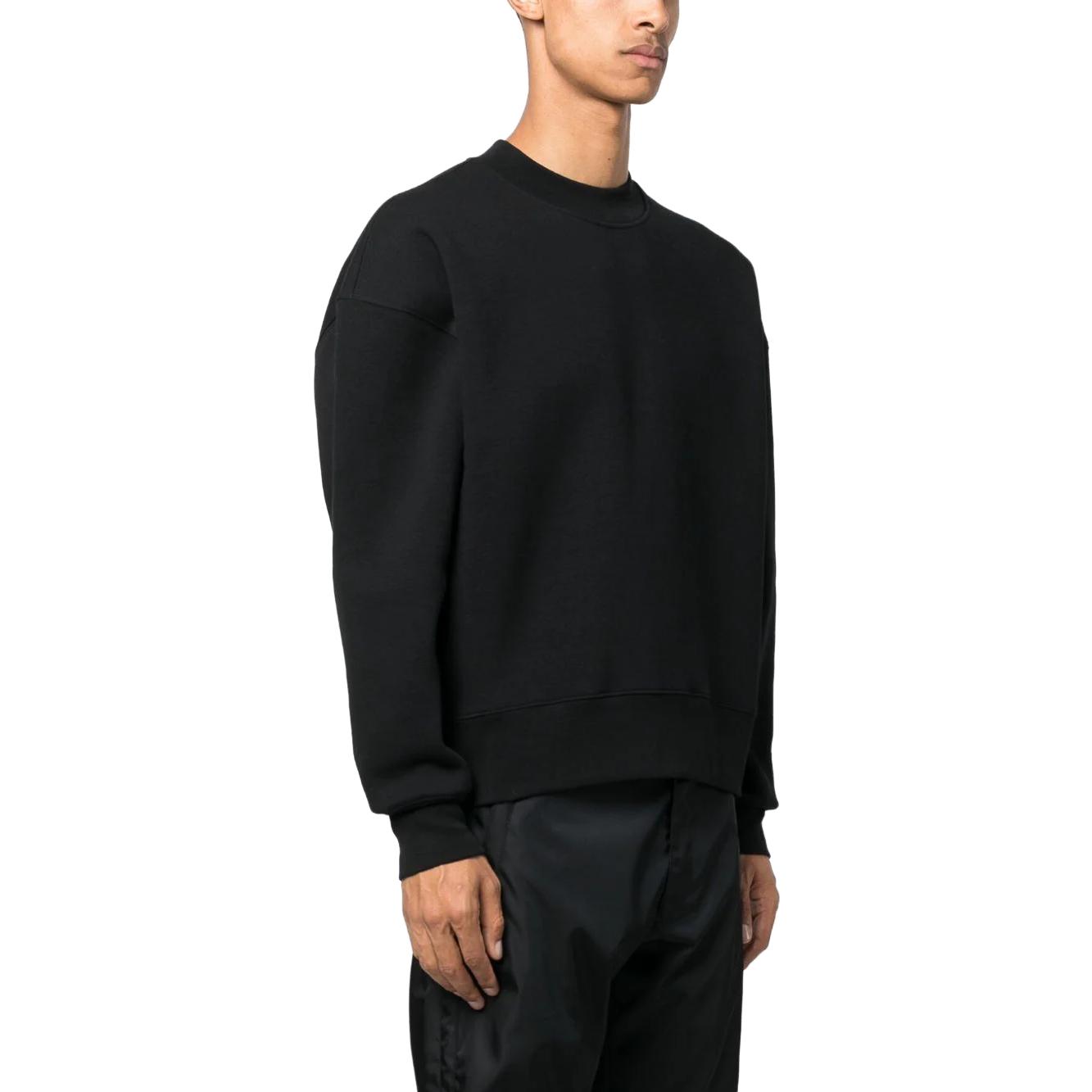 AMI PARIS  Logo Embroidered Patch Long-Sleeve Sweatshirt USW017740 圖 5