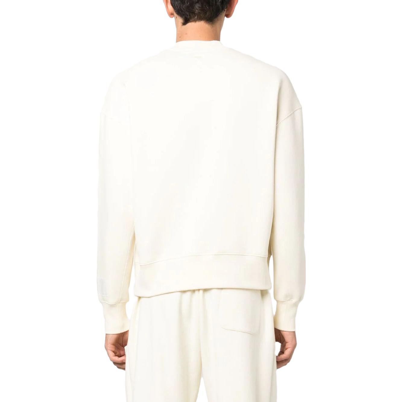 AMI PARIS  Logo Embroidered Patch Long-Sleeve Sweatshirt USW017740 圖 8