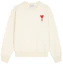 Buy AMI PARIS Sweatshirt Crewneck Logo Hati Putih Gading. H20HJ034747-150