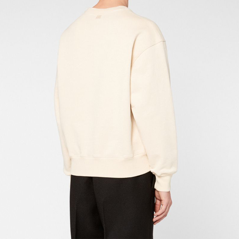 AMI PARIS  Off-White Heart Logo Crewneck Sweatshirt. H20HJ034747-150 圖 4