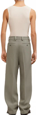 아미 파리 릴랙스 핏 솔리드 그린 수트 팬츠 HTR403WV0016281 Purchase 아미 파리 릴랙스 핏 솔리드 그린 수트 팬츠 HTR403WV0016281