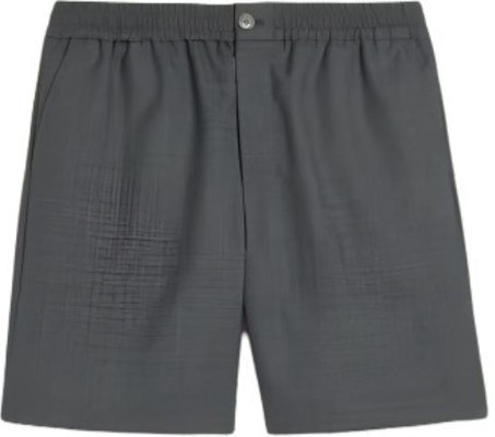 AMI Paris 寬鬆直筒短褲 煙灰色 鬆緊腰休閒款 HSO303WV0043 Buy AMI Paris 寬鬆直筒短褲 煙灰色 鬆緊腰休閒款 HSO303WV0043