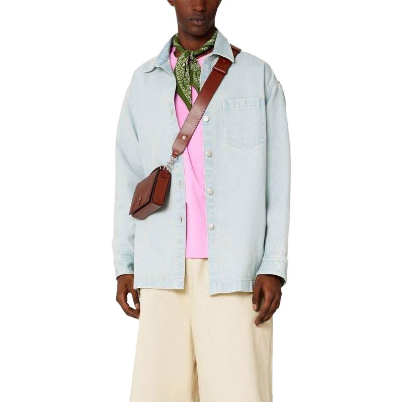 Shop AMI PARIS 無地 カジュアル 長袖 ボタンダウンシャツ UJK221DE0002448