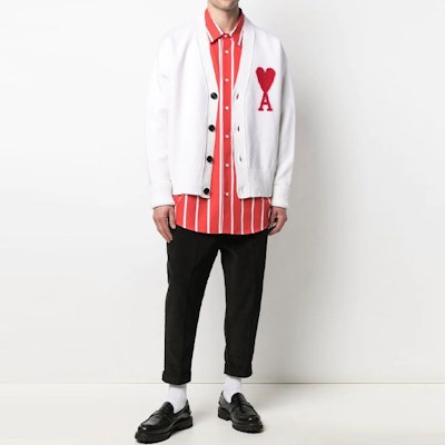 Pantalones Jogger de Punto Casual Color Sólido AMI Paris H21HT617449-001 Lookbook Pantalones Jogger de Punto Casual Color Sólido AMI Paris H21HT617449-001