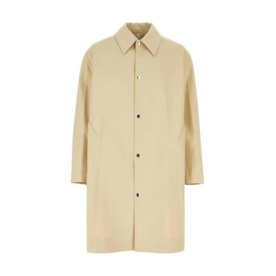 AMI PARIS Solid Color Long Sleeve Coat with Button-Down Collar HCO004CO0010709