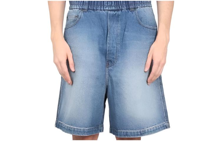 AMI Paris  Solid Color Loose Denim Shorts HSO500DE0001-480
