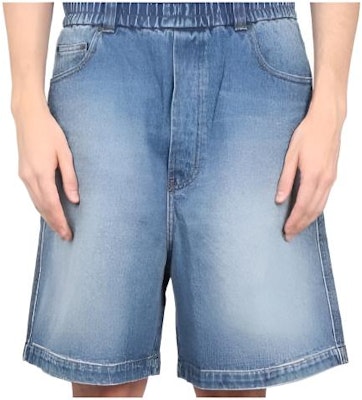 Shorts de mezclilla sueltos de color sólido AMI Paris HSO500DE0001-480 Buy Shorts de mezclilla sueltos de color sólido AMI Paris HSO500DE0001-480