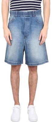 Shorts de mezclilla sueltos de color sólido AMI Paris HSO500DE0001-480 Lookbook Shorts de mezclilla sueltos de color sólido AMI Paris HSO500DE0001-480