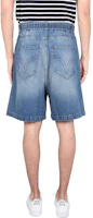 Shop AMI Paris Solid Color Loose Denim Shorts HSO500DE0001-480