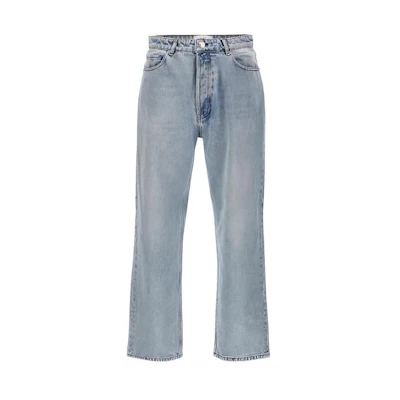 AMI PARIS Solid High-Waist Button Jeans UTR440DE0027448