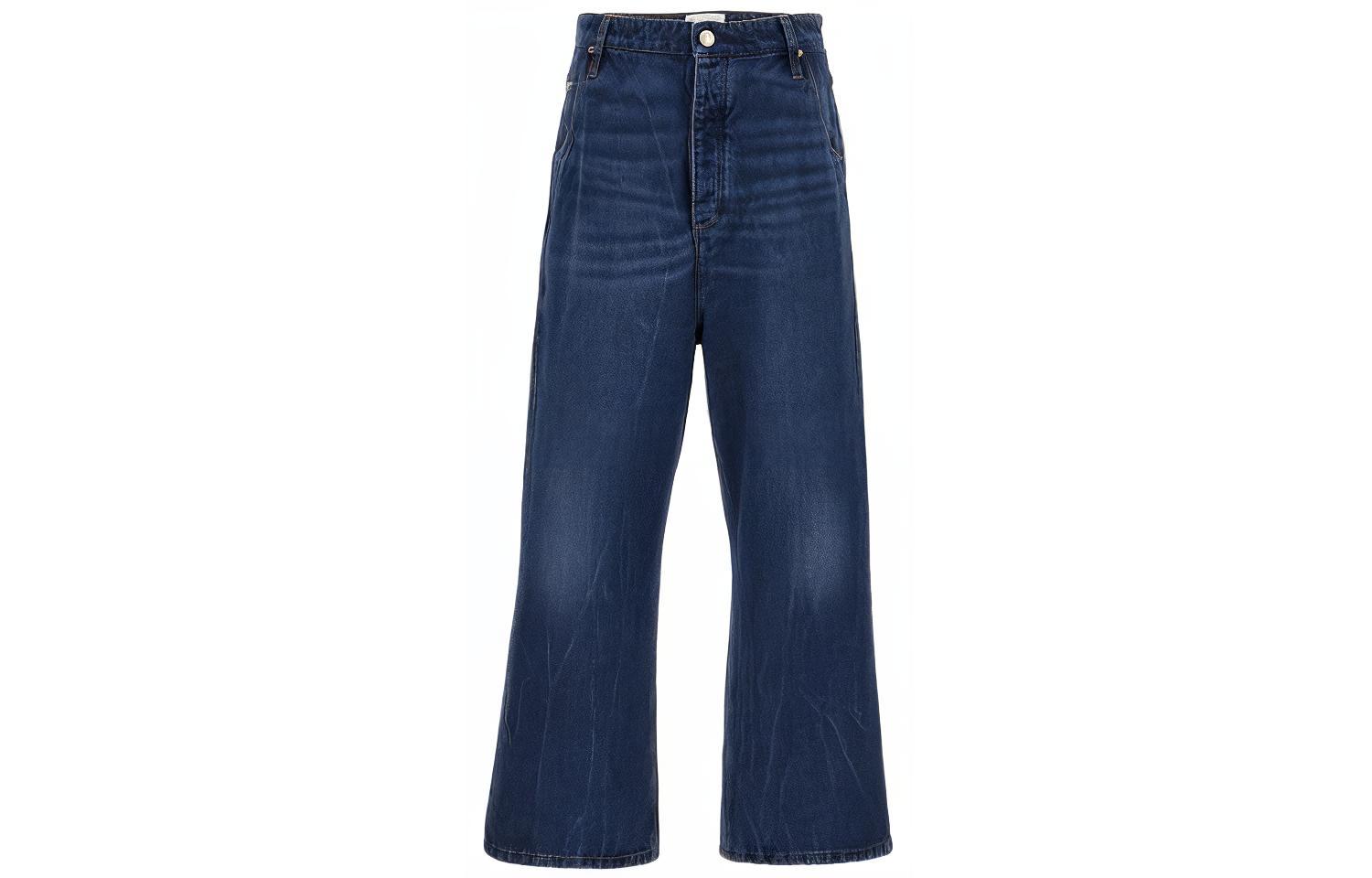 AMI PARIS  Solid Slim Fit Blue Jeans UTR102DE0016480