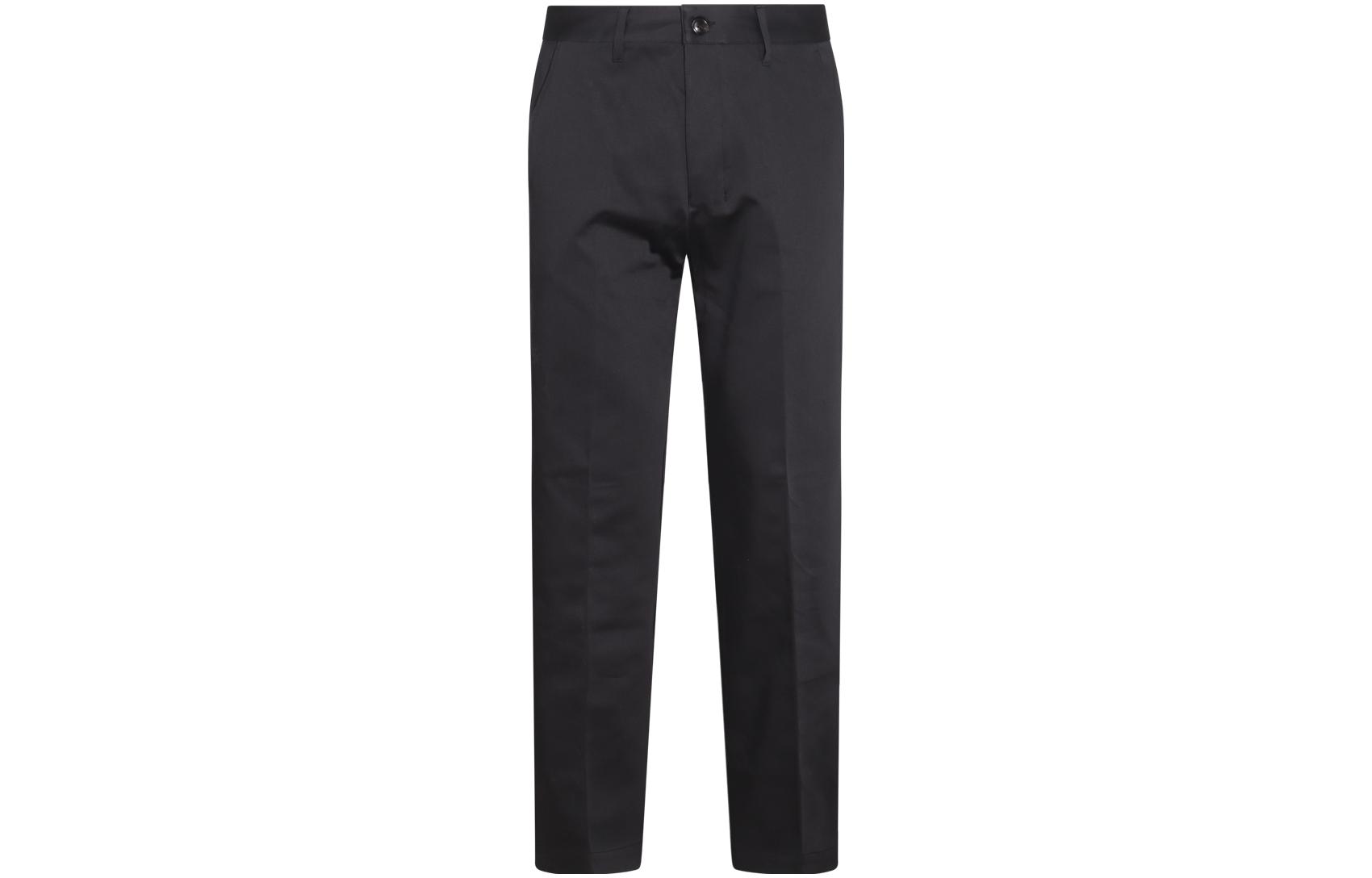 AMI PARIS  Solid Straight-Leg Casual Pants - Black HTR005CO0009-001