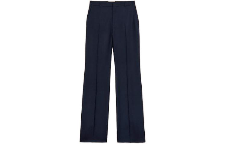 Order Pantalones Casual AMI PARIS Anchos de Pierna Sólidos Azul Oscuro. HTR415WV0026430