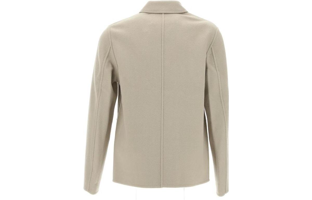 AMI PARIS  Tan Single-Breasted Long-Sleeve Jacket HJK200WV0022-263 圖 3