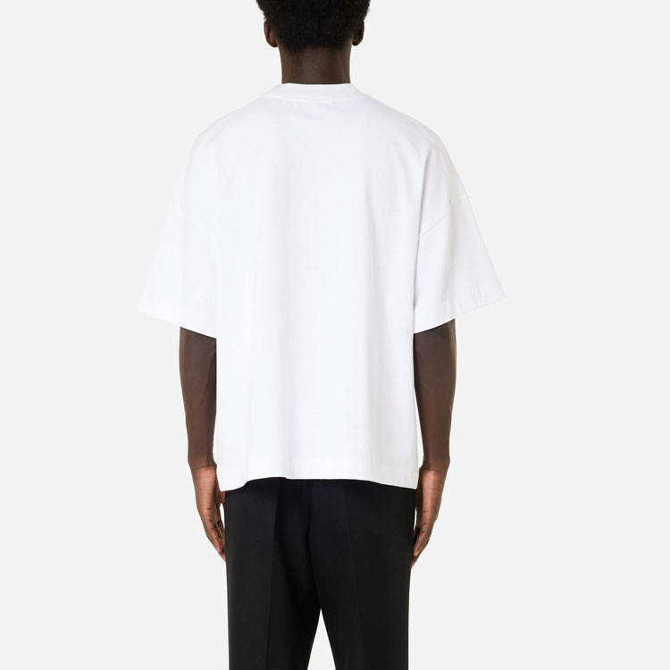 AMI PARIS  White Heart Wing Embroidered Crew Neck T-Shirt H21HJ123-79100 圖 4