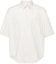 Order AMI PARIS ホワイト 半袖 ボタンダウンシャツ - 無地 HSH216CO0063-193