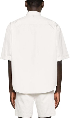 AMI PARIS ホワイト 半袖 ボタンダウンシャツ - 無地 HSH216CO0063-193 Shop AMI PARIS ホワイト 半袖 ボタンダウンシャツ - 無地 HSH216CO0063-193
