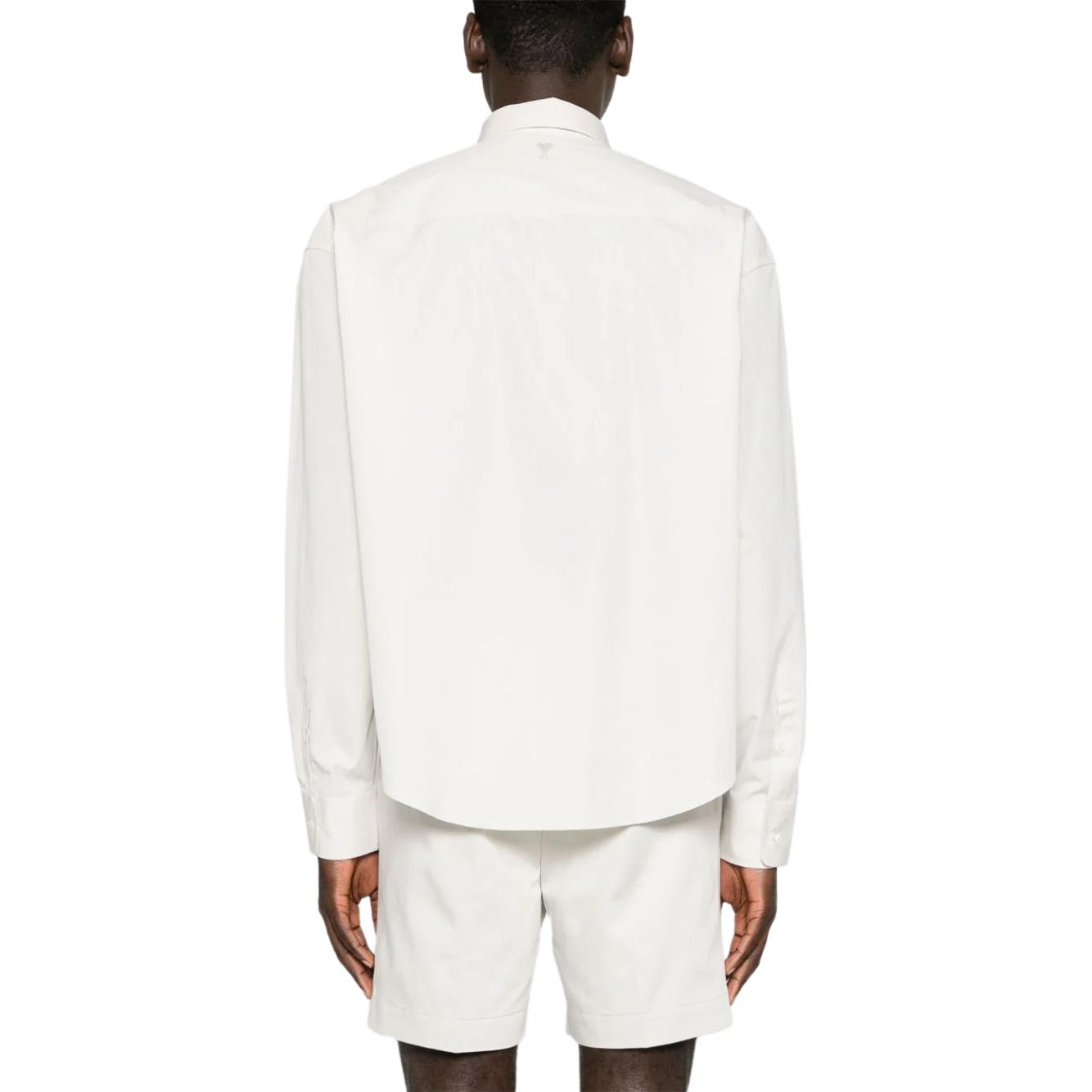 Purchase アミ パリス ホワイト 無地 スリムフィット 長袖 ボタンアップシャツ USH116CO0063-193